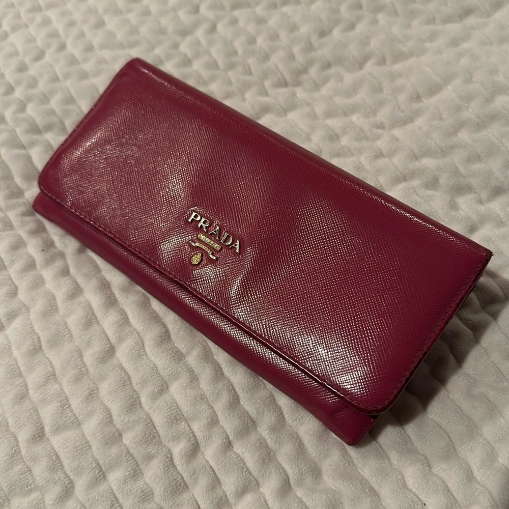 Authentic PRADA purse pink leather